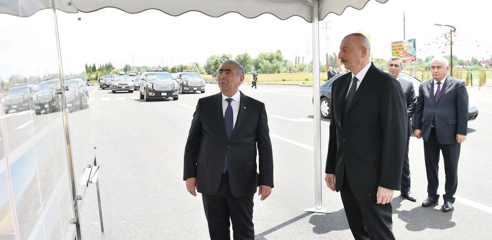 Ilham Aliyev viewed works done in Jojug Marjanli village