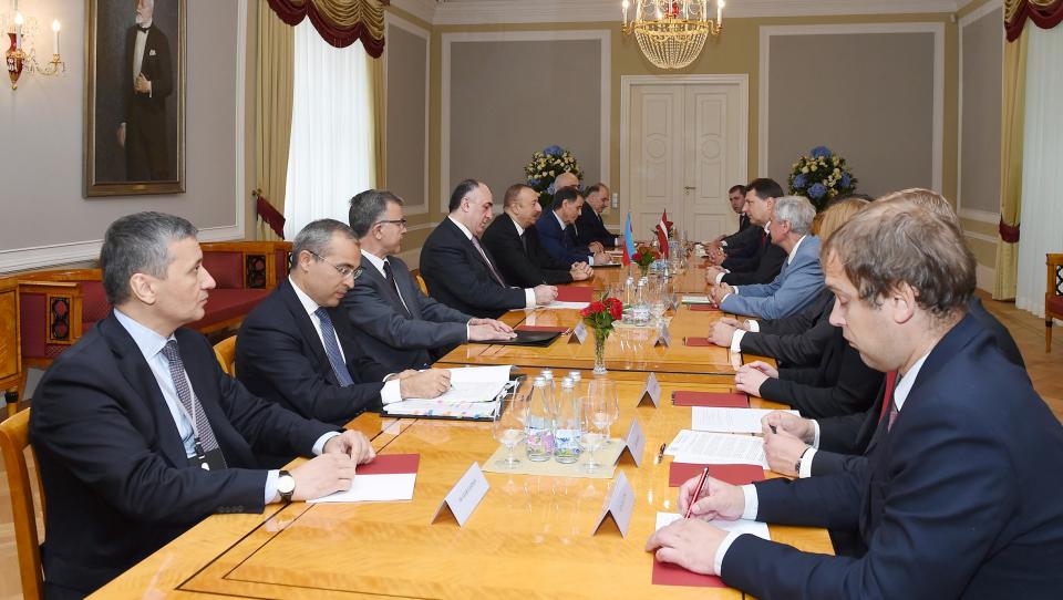 Presidents of Azerbaijan and Latvia met in expanded format