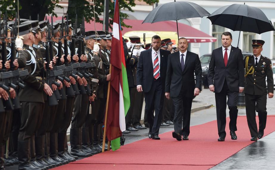 Официальный визит Ильхама Алиева в Латвию