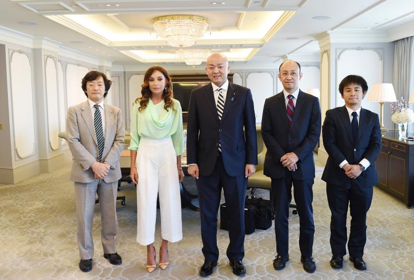 First Vice President Mehriban Aliyeva met with Japan`s Parliamentary Vice-Minister for Foreign Affairs