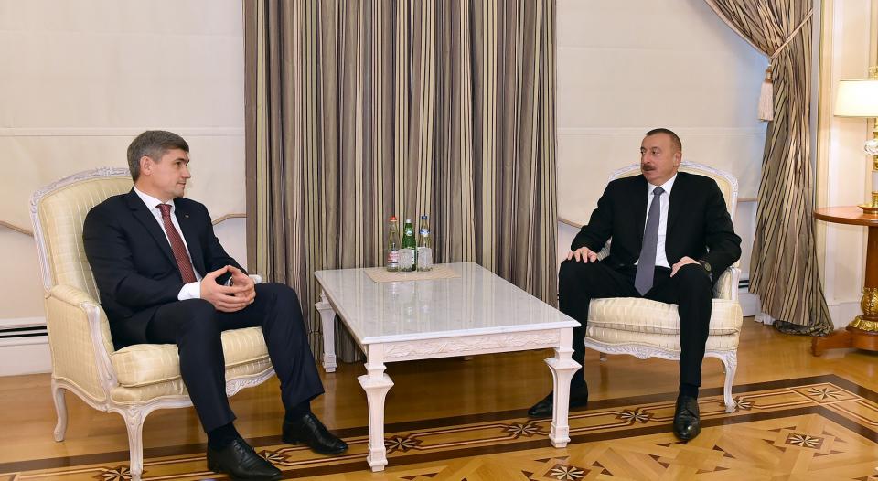 Ilham Aliyev received Moldova's minister of internal affairs