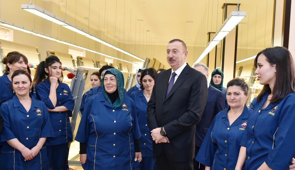 Visit of Ilham Aliyev to Guba