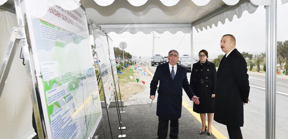 Ilham Aliyev inaugurated Mehdiabad-Digah-Mammadli highway, visited Yanardagh Reserve