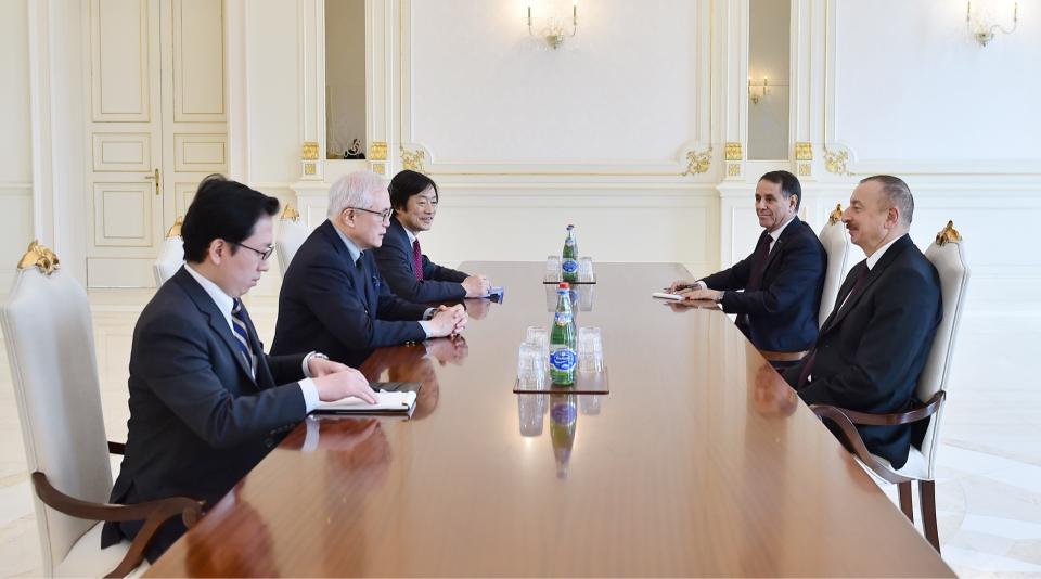Ilham Aliyev received Foreign Policy Adviser to Japanese Prime Minister