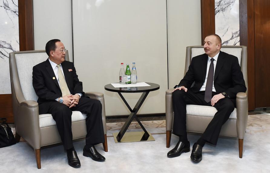 Ilham Aliyev received delegation led by foreign minister of the Democratic People's Republic of Korea