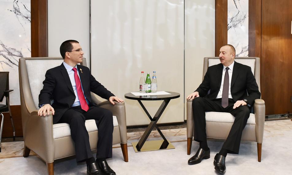 Ilham Aliyev received delegation led by Venezuela`s FM