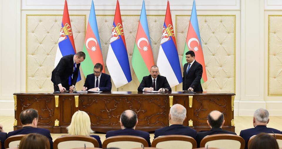 Подписаны азербайджано-сербские документы