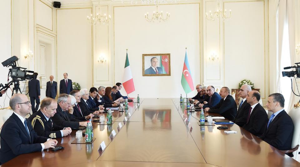 Azerbaijani, Italian presidents held expanded meeting