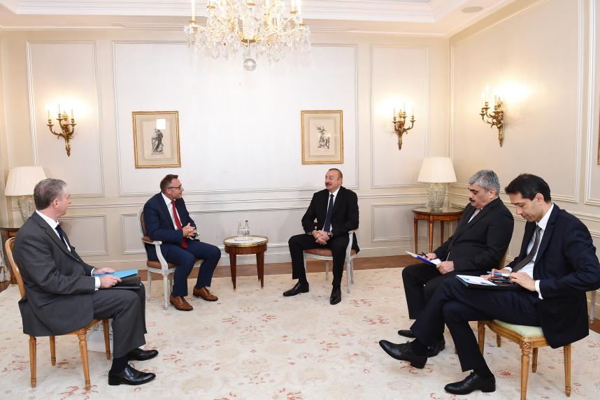 Ilham Aliyev met with Iveco France president in Paris