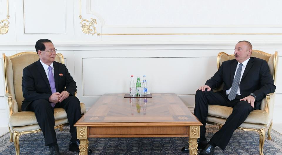 Ilham Aliyev received credentials of incoming ambassador of Democratic People's Republic of Korea