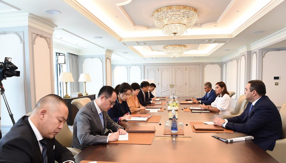 Azerbaijani First Vice-President Mehriban Aliyeva met with Chinese delegation