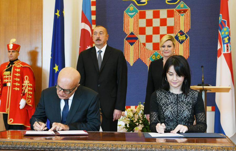 Azerbaijan-Croatia documents signed