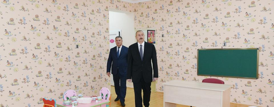 Ilham Aliyev attended opening of 100-seat orphanage-kindergarten in Lerik