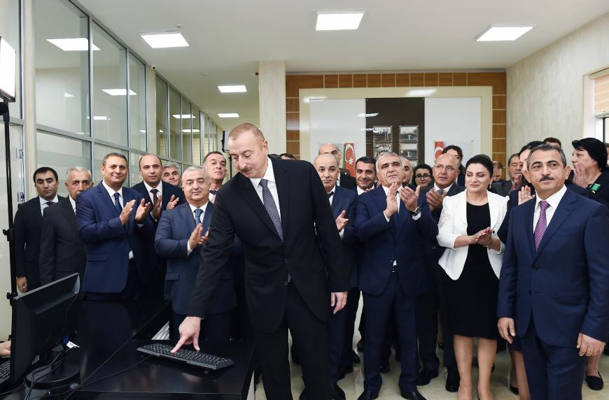 Ilham Aliyev launched water supply system in Astara