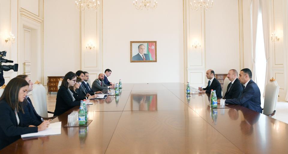 Ilham Aliyev received delegation led by president of Italian Senate