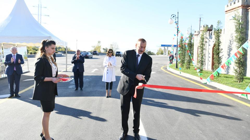 Ilham Aliyev inaugurated Shaki-Kish highway
