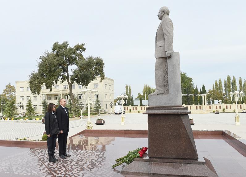 Ilham Aliyev arrived in Aghdam district for visit