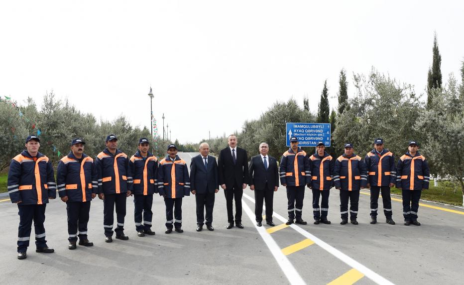 Ilham Aliyev inaugurated Guzanli-Imamgulubayli-Orta Garvand-Khindiristan highway in Aghdam