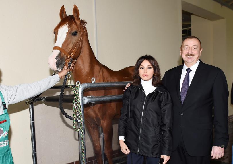 Visit of Ilham Aliyev to Aghdam