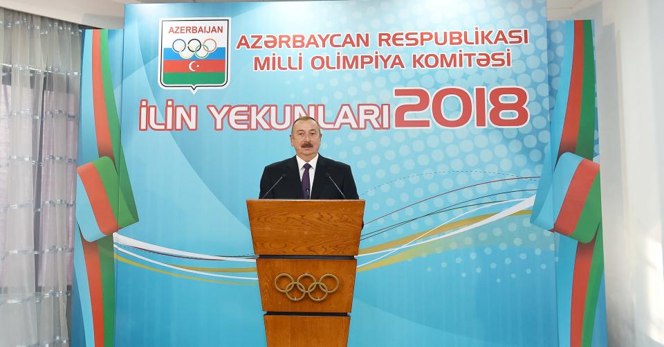 Ilham Aliyev attended ceremony dedicated to 2018 sporting results