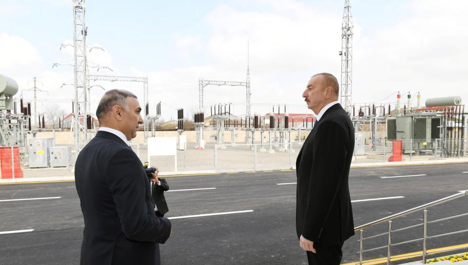 Ilham Aliyev attended opening of Beylagan-1 substation