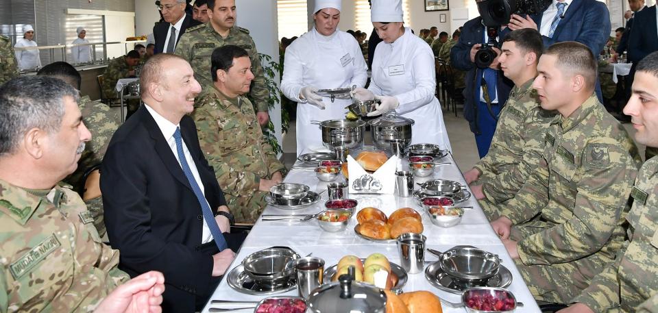 Visit of Ilham Aliyev to Beylagan