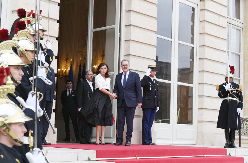 First Vice-President Mehriban Aliyeva met with president of French National Assembly Richard Ferrand