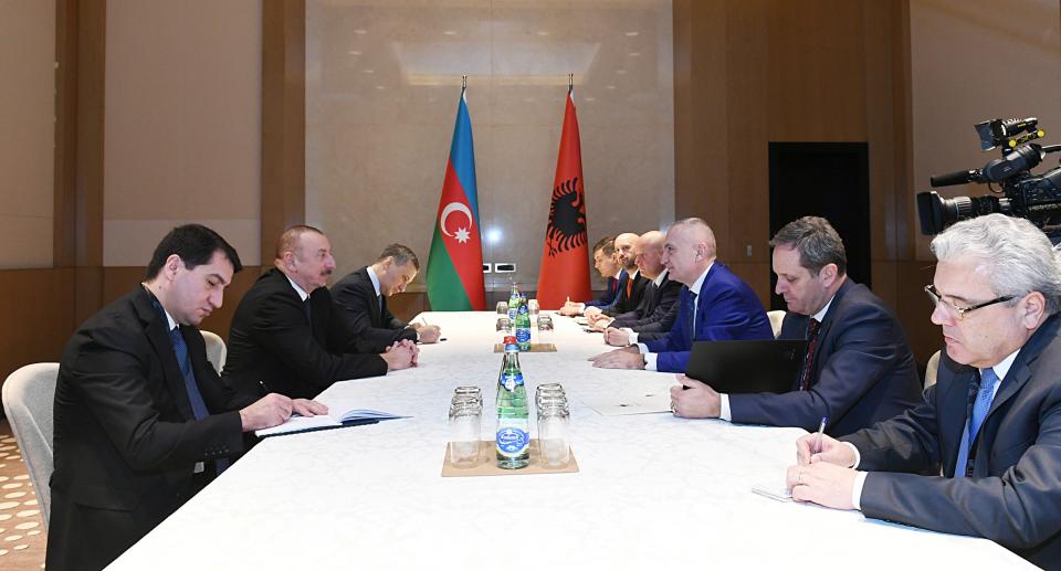 Ilham Aliyev met with Albanian President Ilir Meta