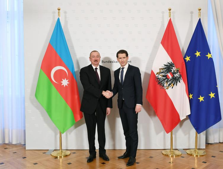 Ilham Aliyev met with Austrian Federal Chancellor Sebastian Kurz in Vienna