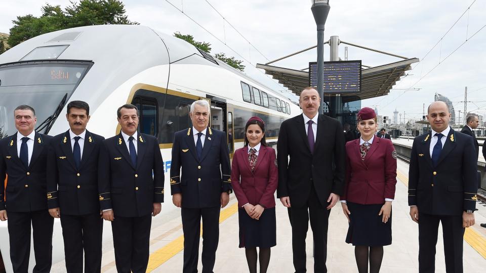 Ilham Aliyev inaugurated Sabunchu Railway Station Complex