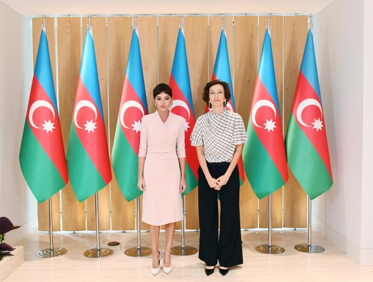 First Vice-President Mehriban Aliyeva met with Director-General of UNESCO Audrey Azoulay