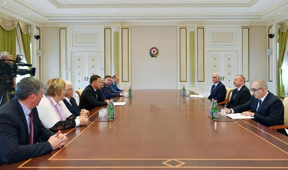 Ilham Aliyev received delegation led by governor of Russia’s Sverdlovsk region