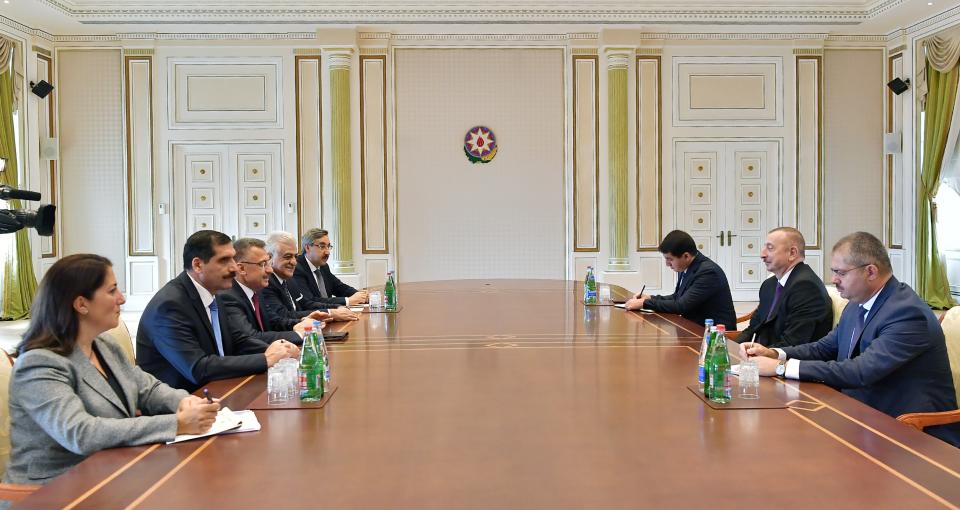 Ilham Aliyev received delegation led by Turkish Vice President