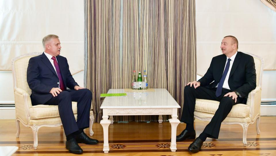 Ilham Aliyev received delegation led by State Secretary of Security Council of Belarus