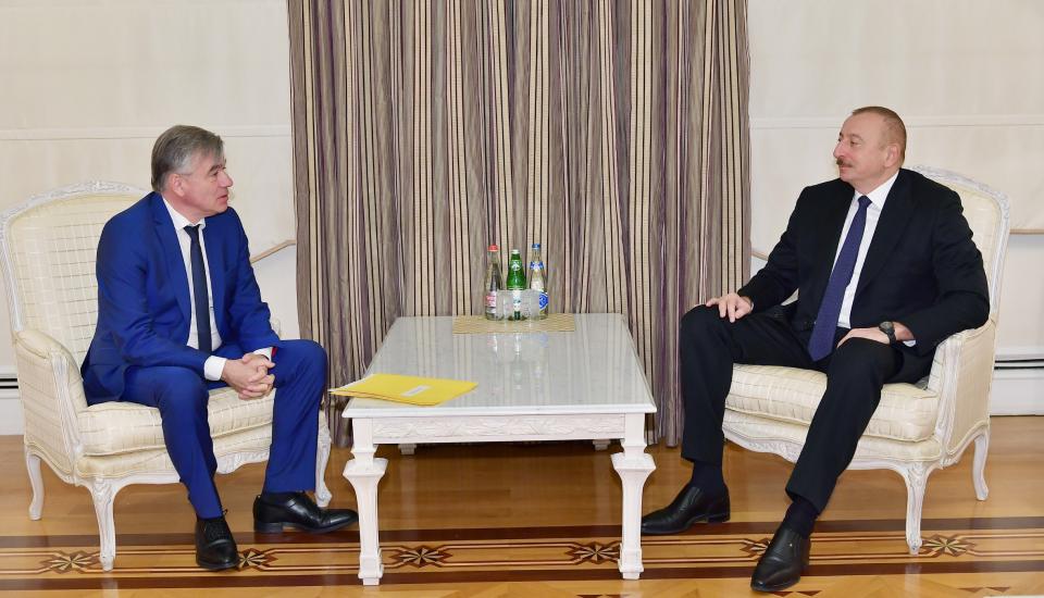 Ilham Aliyev received delegation led by head of France-Caucasus Friendship Group in the Senate of France