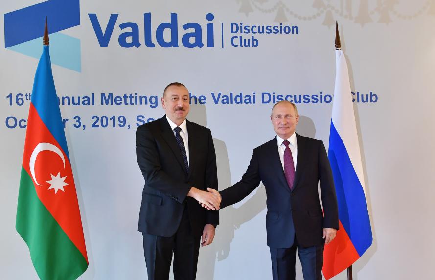 Azerbaijani, Russian presidents met in Sochi