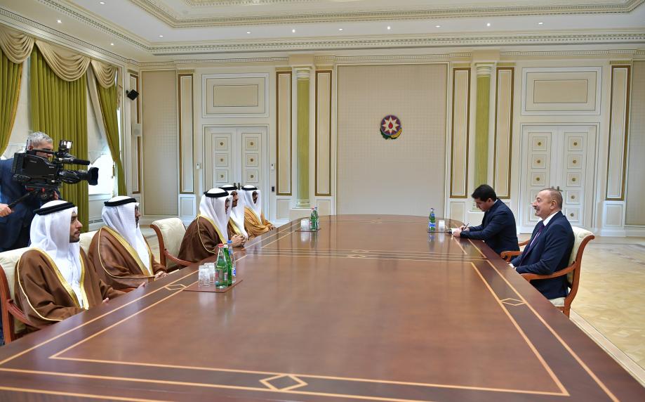 Ilham Aliyev received delegation led by minister of state for foreign affairs of United Arab Emirates