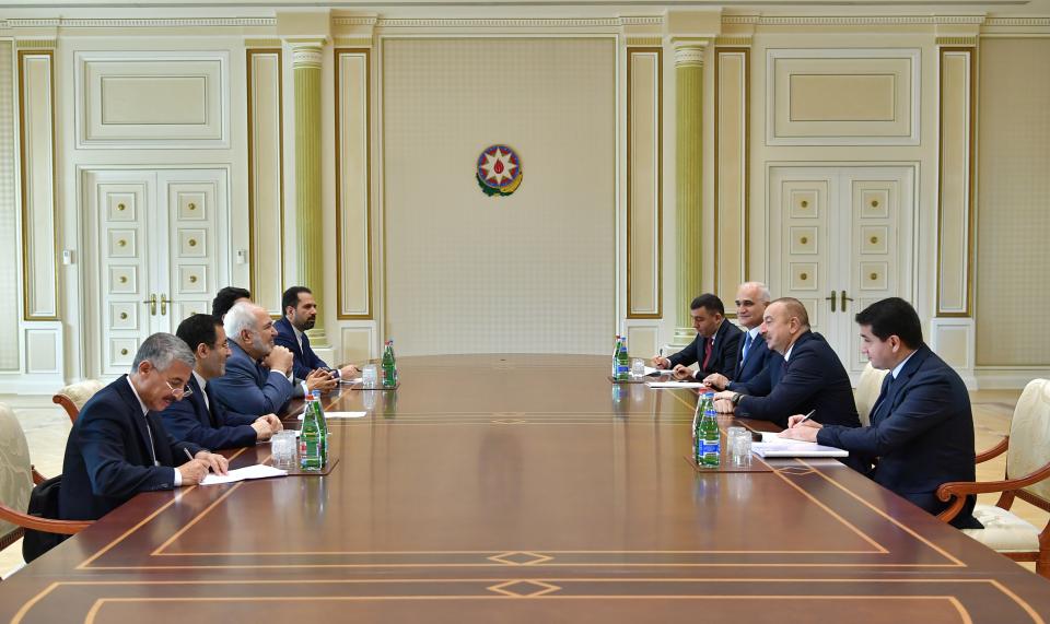 Ilham Aliyev received delegation led by Iranian Foreign Minister