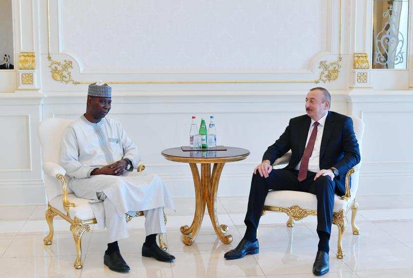 Ilham Aliyev received President of UN General Assembly Tijjani Muhammad-Bande