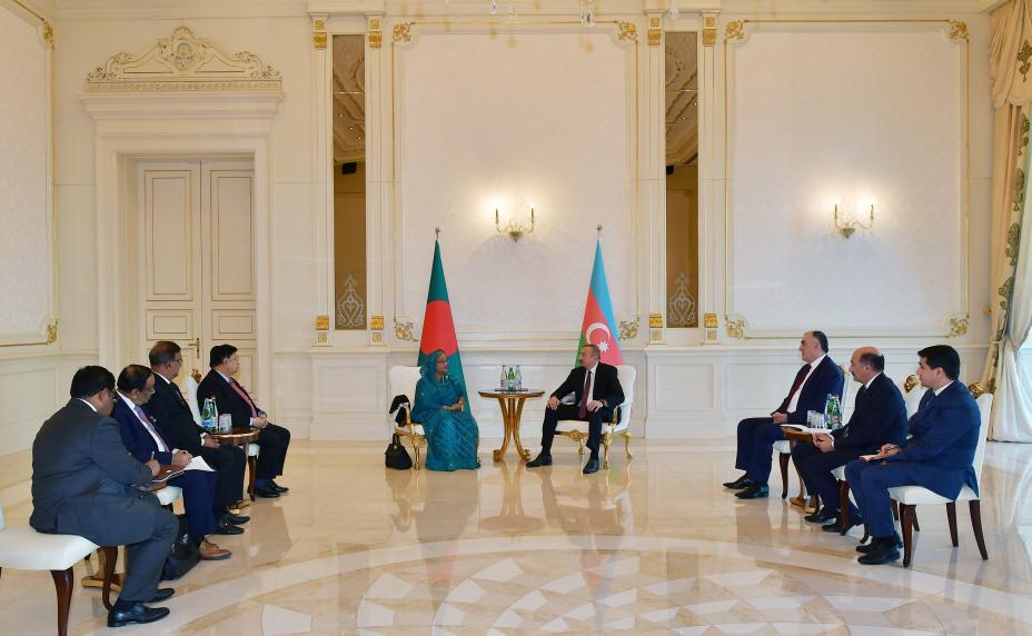 Ilham Aliyev received Prime Minister of Bangladesh Sheikh Hasina