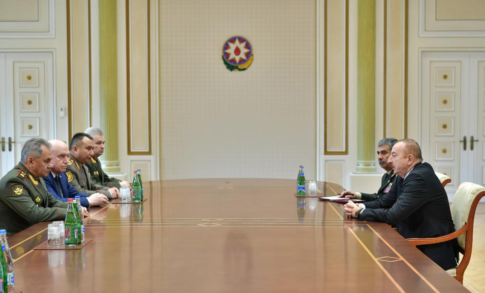 Ilham Aliyev received participants of CIS Council of Defense Ministers meeting