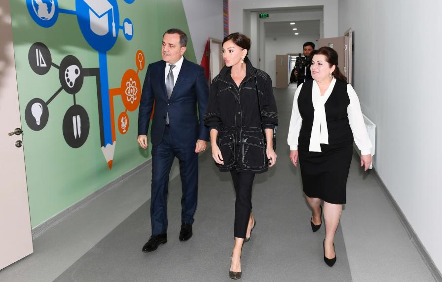 First Vice-President Mehriban Aliyeva viewed conditions created at newly-renovated boarding school No10 in Pirshaghi