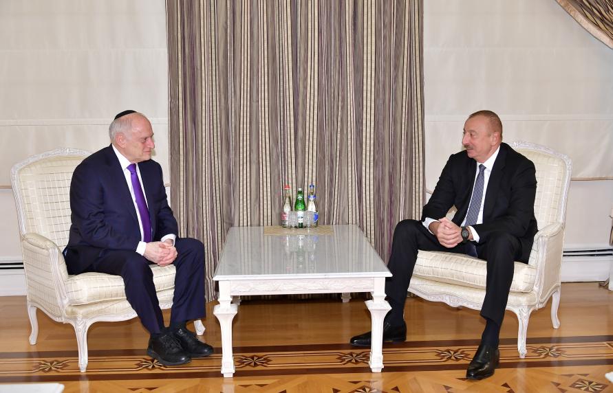 Ilham Aliyev received Executive Vice Chairman/CEO of Conference of Presidents of Major Jewish Organizations