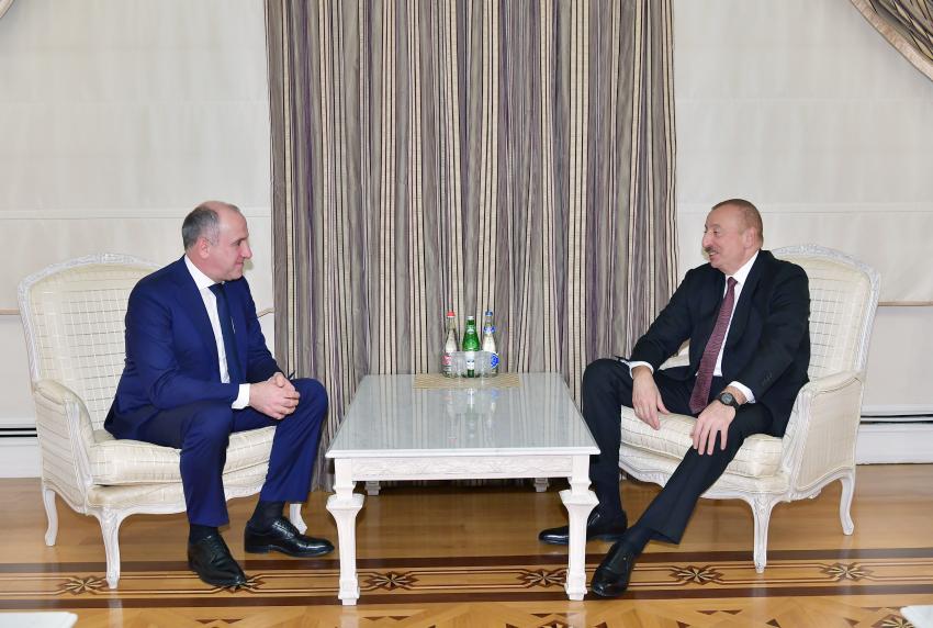 Ilham Aliyev received delegation led by head of Karachay-Cherkessia Republic of Russian Federation