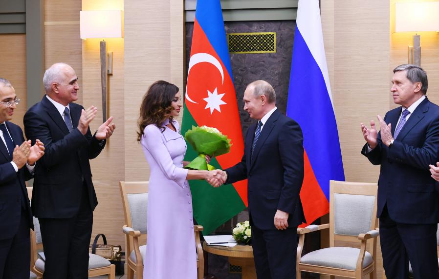 Azerbaijan`s First Vice-President Mehriban Aliyeva met with Russian President Vladimir Putin in Moscow