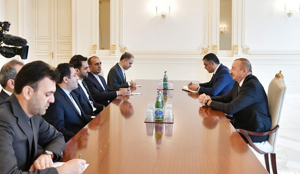 Ilham Aliyev received delegation led by Iranian minister of information and communications technology