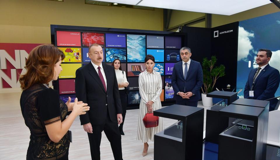 Ilham Aliyev viewed Bakutel 2019 exhibition