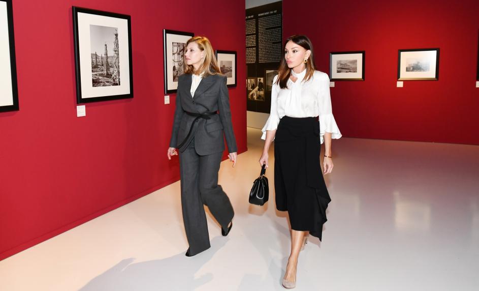 Ukrainian first lady Elena Zelenskaya visits Heydar Aliyev Center