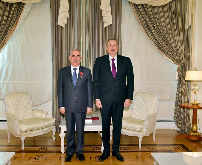 Ilham Aliyev presented “Sharaf” Order to Vasif Talibov