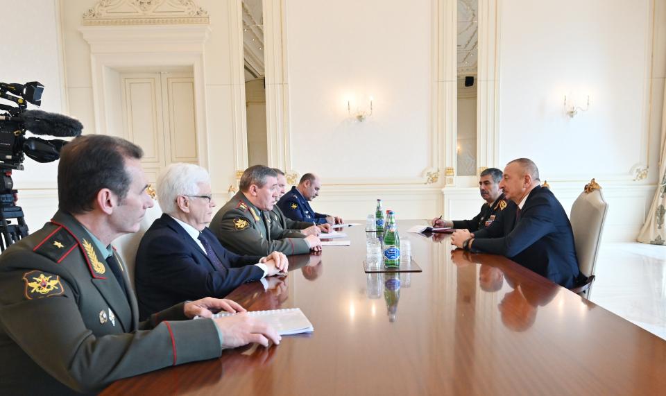 Ilham Aliyev received delegation led by Chief of General Staff of Russian Armed Forces